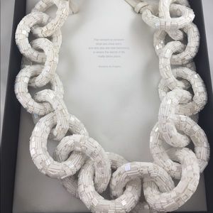 EK Thongprasert White Silicon Bead Link Necklace